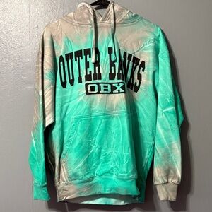 Outer Banks OBX Teal Tie-Dye Hoodie